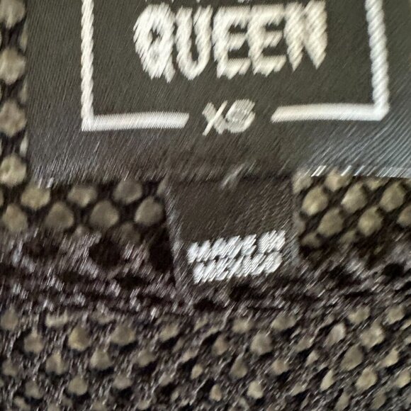 Riot Queen Mesh Top Gothic Crop Kawaii Japan Don’t Kill My Vibes Oversized - Picture 7 of 16